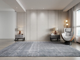 现代简约卧室背景墙