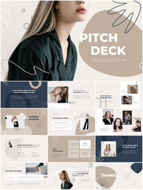 时尚穿搭服装服饰动态ppt模板