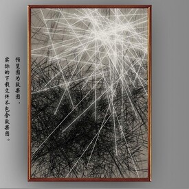 光影抽象线条装饰无框画