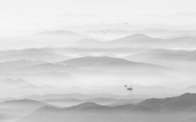 水墨山