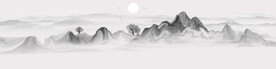 抽象山水画