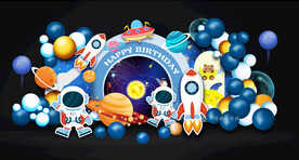 蓝色航天员生日宴