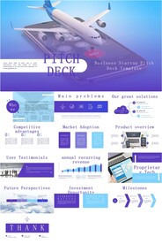 航空物流快递动态ppt模板