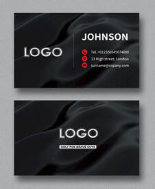 黑色高端名片 图片