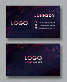 紫色创意名片 图片