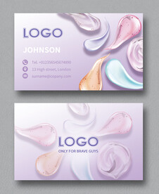 化妆品名片 图片