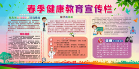 春季健康教育宣传栏