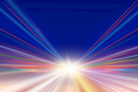 光轨灯轨道路汽车轨迹光线矢量图