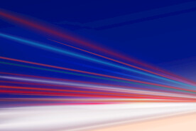 道路车轨灯轨汽车轨迹光线矢量图