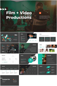 短视频影视公司动态ppt模板