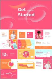 时尚简约动态PPT模板