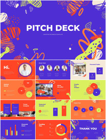 马蒂斯风格动态ppt模板