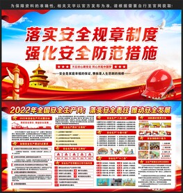 安全生产展板