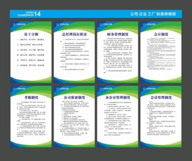 企业制度牌 