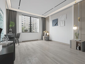 现代极简卧室场景空景