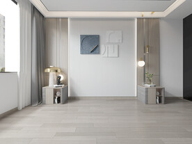 现代极简卧室背景墙空场景