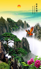 玄关山水画