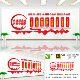 四个意识文化墙