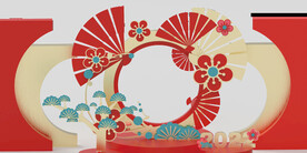 拍照打卡区商超背板KT版印刷