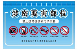 涉密部位禁止标识