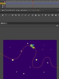 an做萤火虫的引导线动画