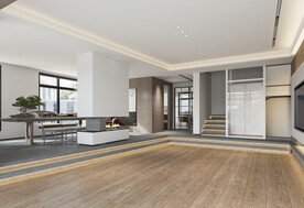 现代轻奢客厅场景空景