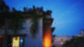 AE模拟窗户流水 内置渲染视频