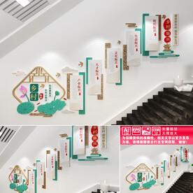 乡村振兴楼道文化墙