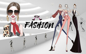 潮牌服装店背景墙