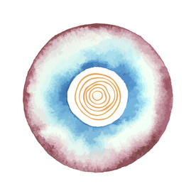 装饰画 圆形抽象画