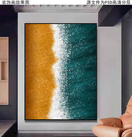 抽象海洋油画风景