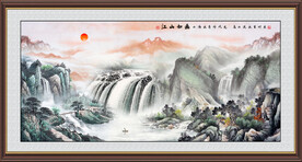 中堂山水画