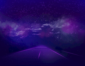 科幻星空星云科技赛道背景