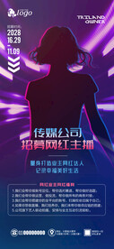 网红招募海报