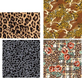 豹纹 满印 服装 格仔