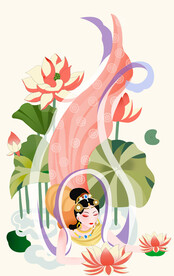 荷花仙子插图  