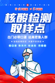 核酸检测宣传海报