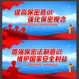 军队保密宣传展板