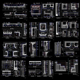 欧式家居装饰墙身大样
