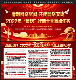 2022年清朗专项行动重点任务