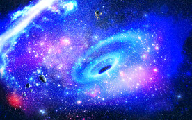 宇宙星空黑洞背景