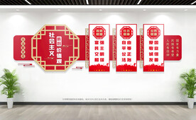 社会主义核心价值观文化墙