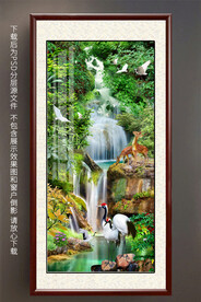 风景玄关装饰画