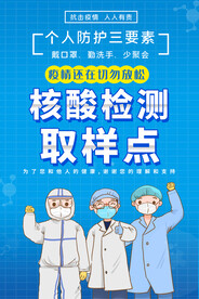 核酸检测点宣传海报
