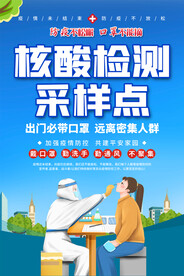 核酸检测点海报