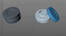 化妆品瓶子C4D模型