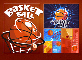 矢量篮球运动文化