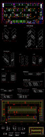 停车场停车位规划CAD图纸