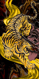  新中式猛虎玄关 