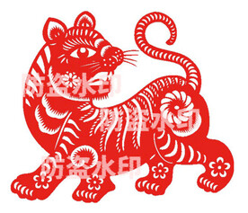 虎年剪纸窗花矢量超精细